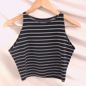 American Apparel Striped Crop Top